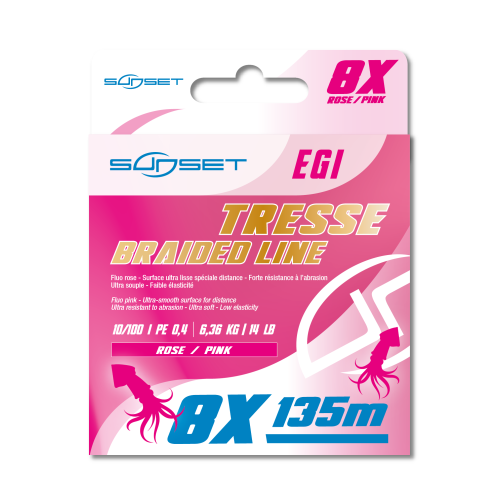 sunset 8X RS Eging Fluo Rose 135m